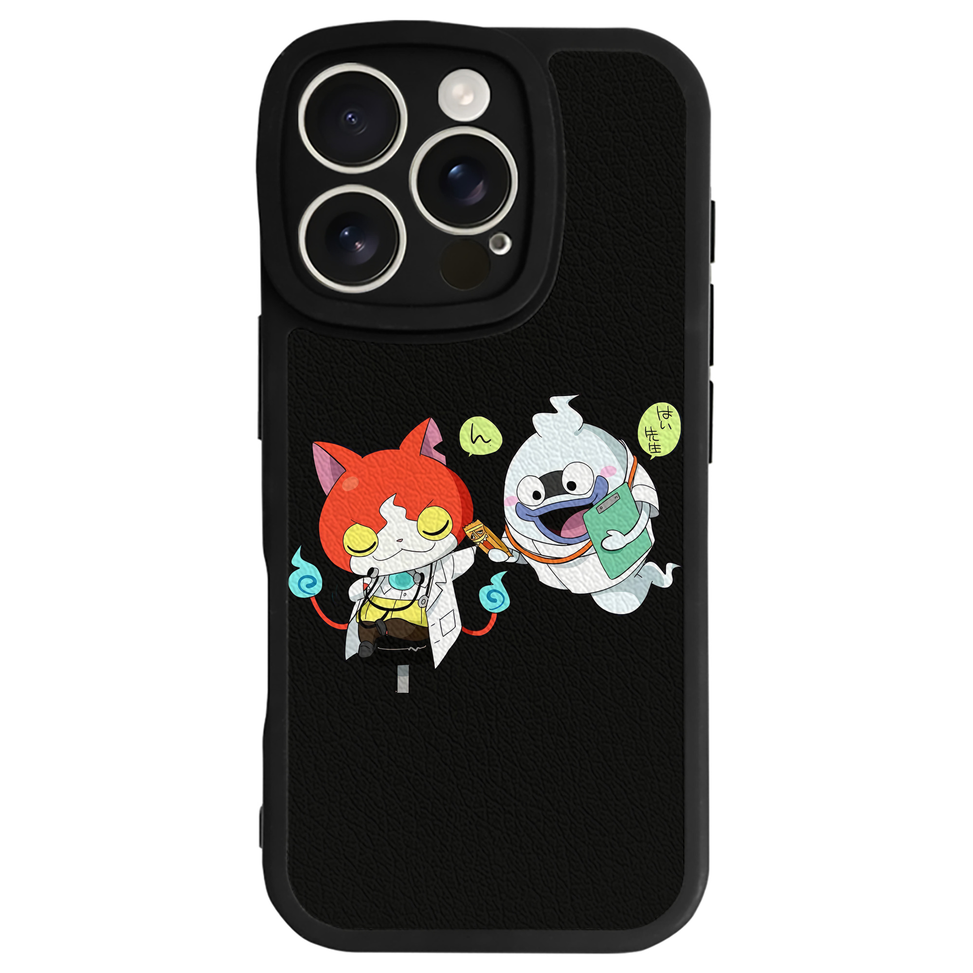 （画像用） 妖怪ウォッチ Yo-kai Watch 【iPhone 16シリーズ対応】シリコンスマホケース（レザー調） 材質：シリコン